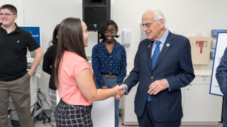 a photo of Congressman-Bill-Pascrell with a student