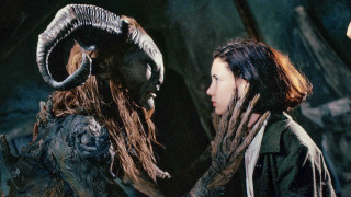 Promotional image for Pan's Labyrinth moviea photo of The Faun and Ofelia 