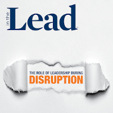 In the Lead Magazine Cover, Leading Through Disruption