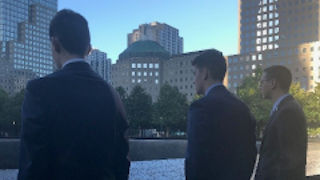 Leadership Students at 9/11 Memorial