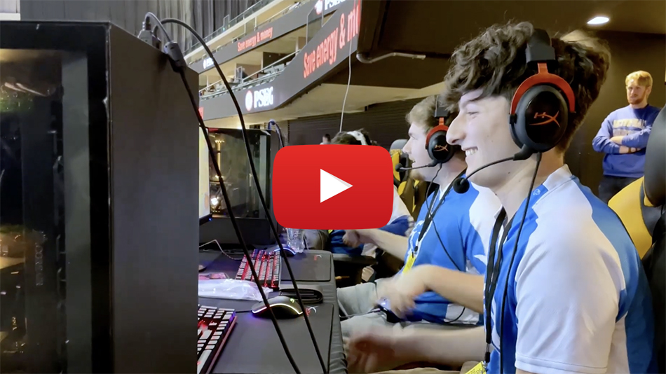 Seton Hall Rocket League Team Playing Live at Prudential Center