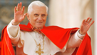 A photo of Pope Benedict XVI