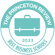 A button for the Princeton Review- Best Business Schools for 2023. 