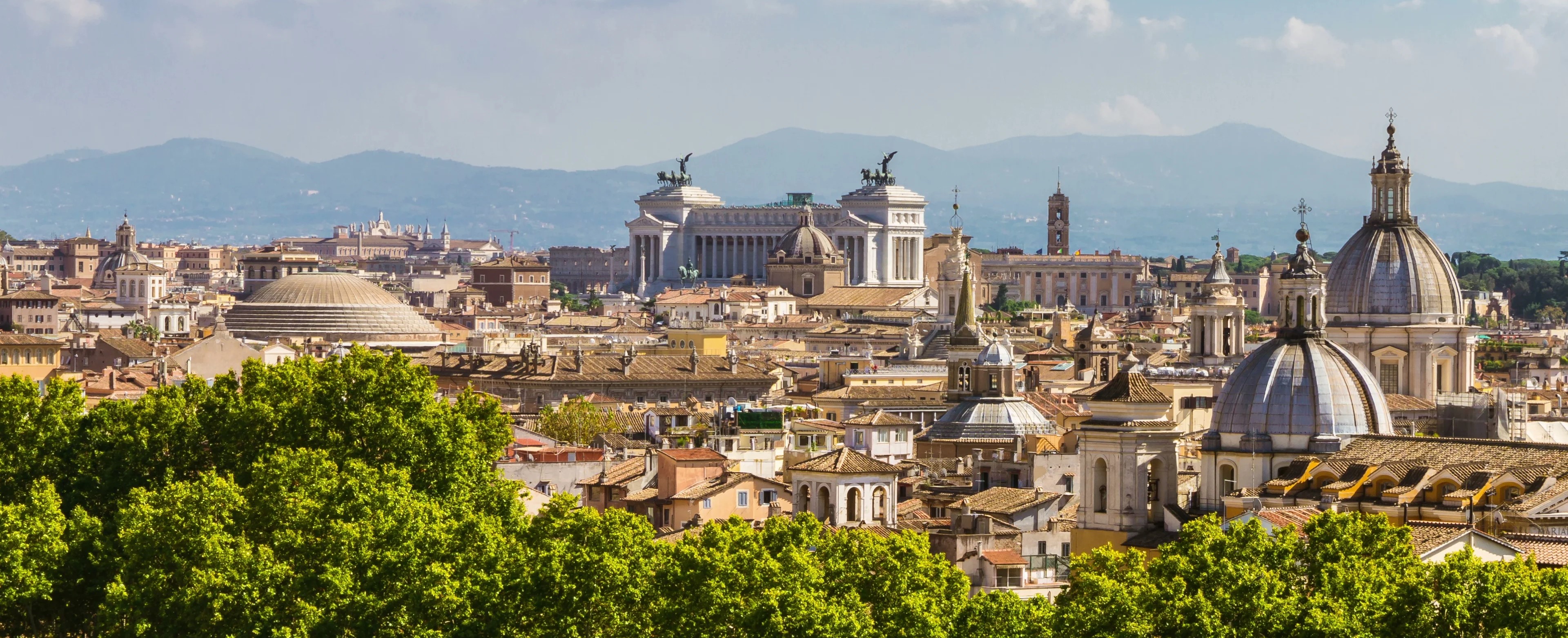 Rome Skyline at Mid-Day
