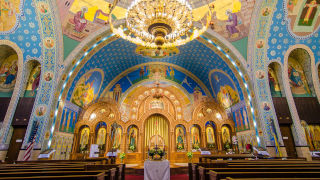 Inside chapel of a Ukrainian Church