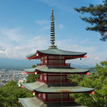 Japanese temple over looking town. - Slavic Club Presents Seton Hall Globetrotters