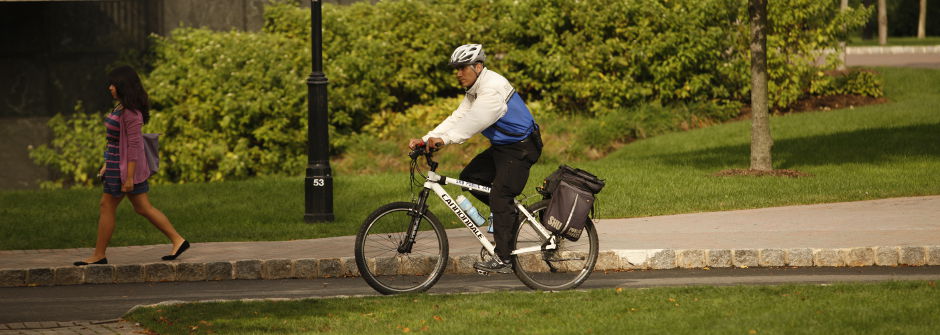 Public Safety official on bicycle.