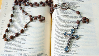 a photo of rosary beads