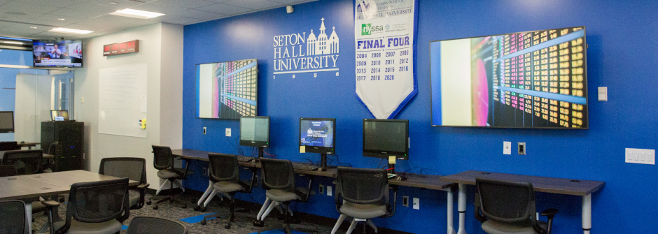 Inside of the trading room 