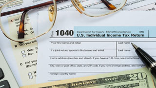 A photo of a tax form.