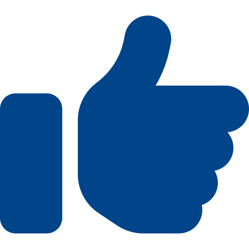 Icon of a thumbs up. 