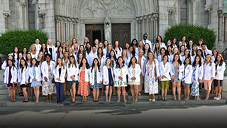 SHU Nursing Graduates at White Coat ceremony